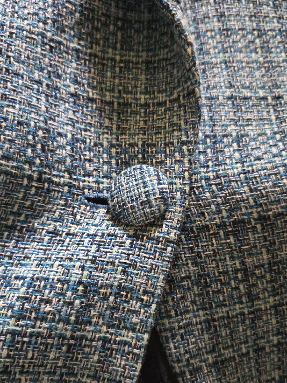 Othr Blue Tweed Single-Button Blazer - Picture 3 of 7